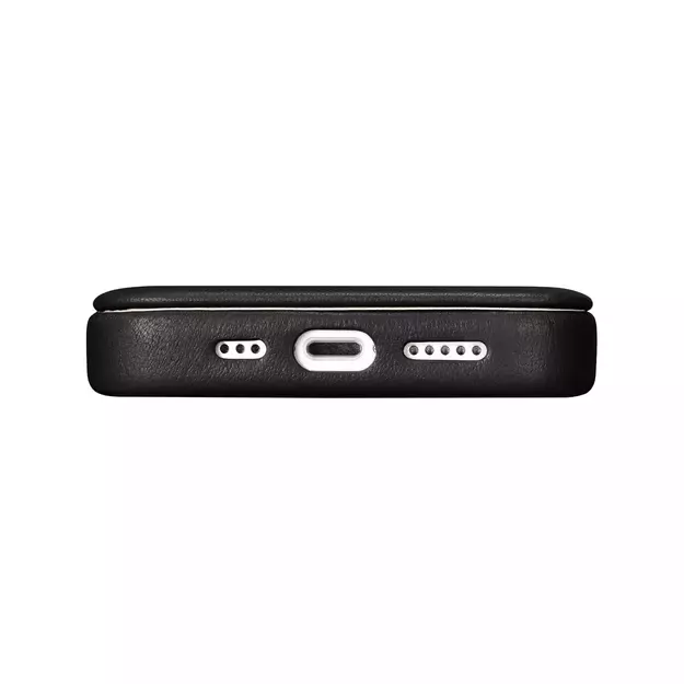 iCarer CE Premium Leather Folio Case iPhone 14 Plus Magnetic Flip Leather Folio Case MagSafe black (WMI14220715-BK) 3