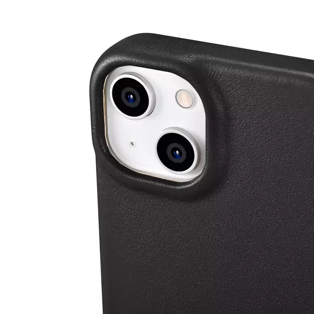 iCarer CE Premium Leather Folio Case iPhone 14 Plus Magnetic Flip Leather Folio Case MagSafe black (WMI14220715-BK) 2