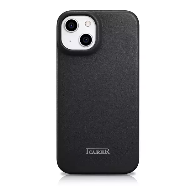 iCarer CE Premium Leather Folio Case iPhone 14 Plus Magnetic Flip Leather Folio Case MagSafe black (WMI14220715-BK) 47