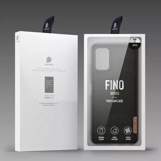 Dux Ducis Fino case covered with nylon material for Samsung Galaxy A03s green 4