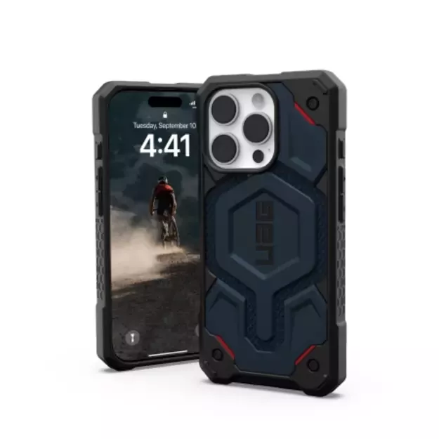 UAG Monarch Pro Case with MagSafe for iPhone 16 Pro - Blue 2