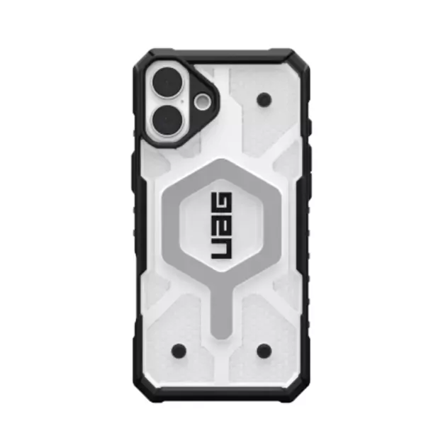 UAG Pathfinder Clear Magsafe iPhone 16 Plus Case - White
