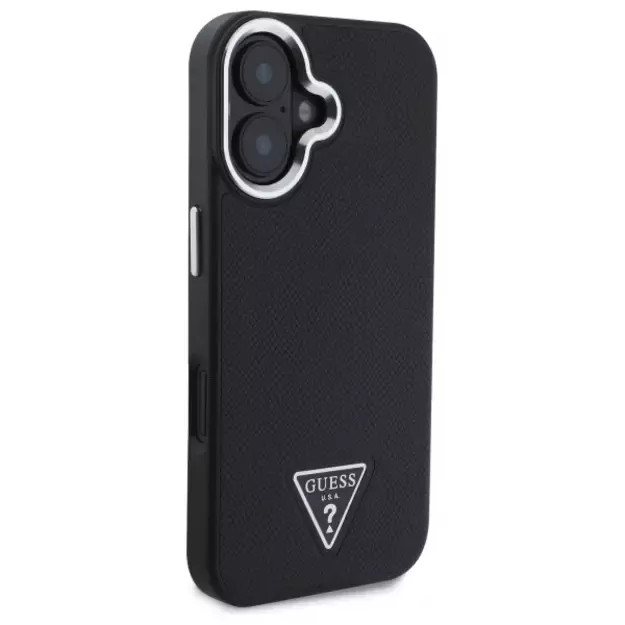 Guess Grained Triangle MagSafe case for iPhone 16 - black 4