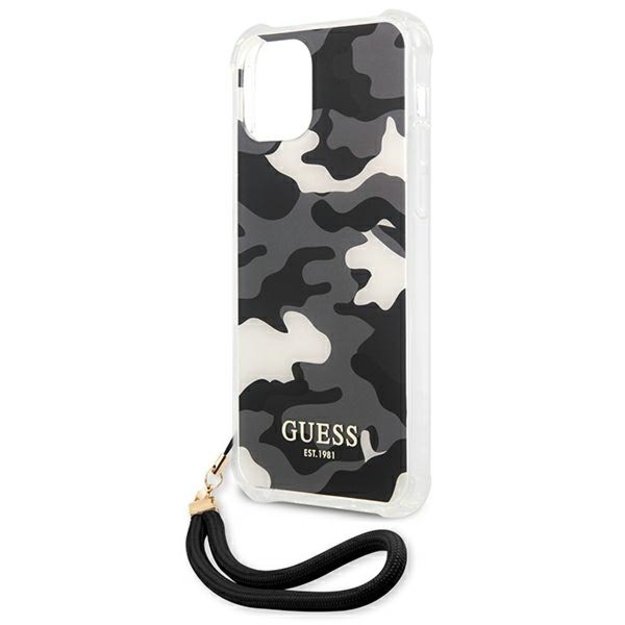 Guess GUHCP12LKSARBK iPhone 12 Pro Max 6.7&quot  black/black hardcase Camo Collection 12