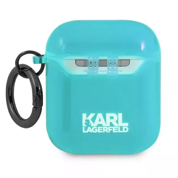 Karl Lagerfeld Choupette Case for AirPods 1/2 - Blue 3