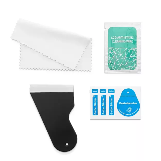 40 pcs Instalation kit for hydrogel screen protector (dust absorber, anti-static cleaning wipe, scraper) 1