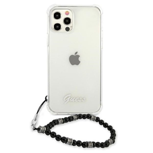 Guess GUHCP12MKPSBK iPhone 12/12 Pro 6.1&quot  Transparent hardcase Black Pearl 2