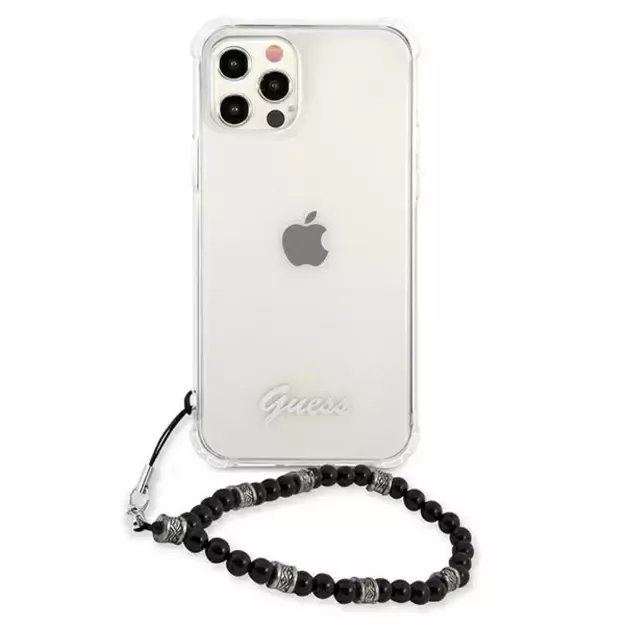 Guess GUHCP12MKPSBK iPhone 12/12 Pro 6.1&quot  Transparent hardcase Black Pearl 9