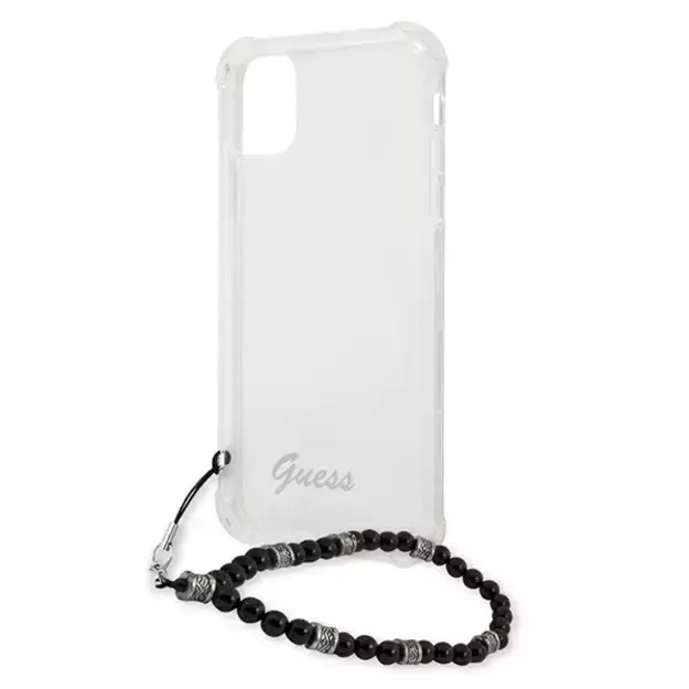Guess GUHCP12MKPSBK iPhone 12/12 Pro 6.1&quot  Transparent hardcase Black Pearl 12