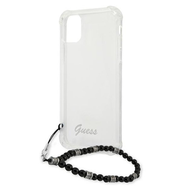 Guess GUHCP12MKPSBK iPhone 12/12 Pro 6.1&quot  Transparent hardcase Black Pearl 5
