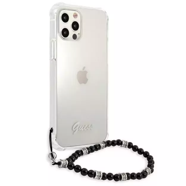 Guess GUHCP12MKPSBK iPhone 12/12 Pro 6.1&quot  Transparent hardcase Black Pearl 10