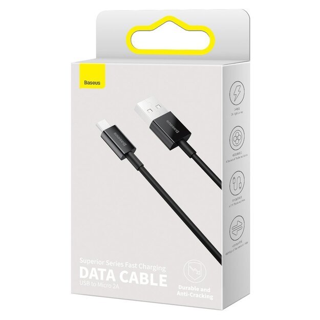 Baseus Superior USB-A / micro USB 2A cable 1m - black 4