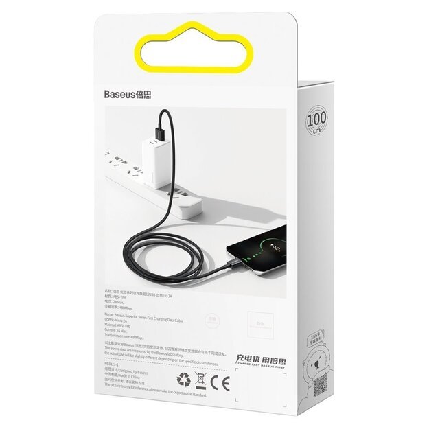 Baseus Superior USB-A / micro USB 2A cable 1m - black 11