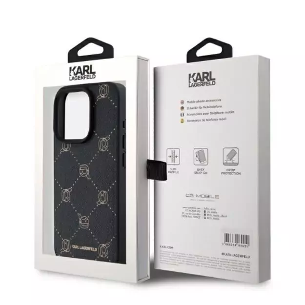 Karl Lagerfeld Magsafe Karl Head iPhone 15 Pro Case - Black 4
