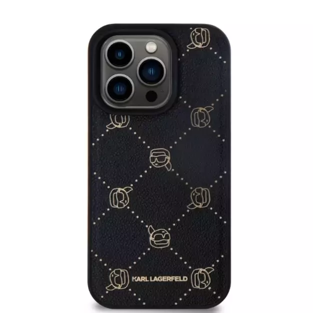 Karl Lagerfeld Magsafe Karl Head iPhone 15 Pro Case - Black 1