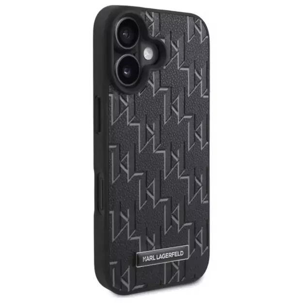 Karl Lagerfeld Hot Stamp Magsafe iPhone 16 Case - Black 3