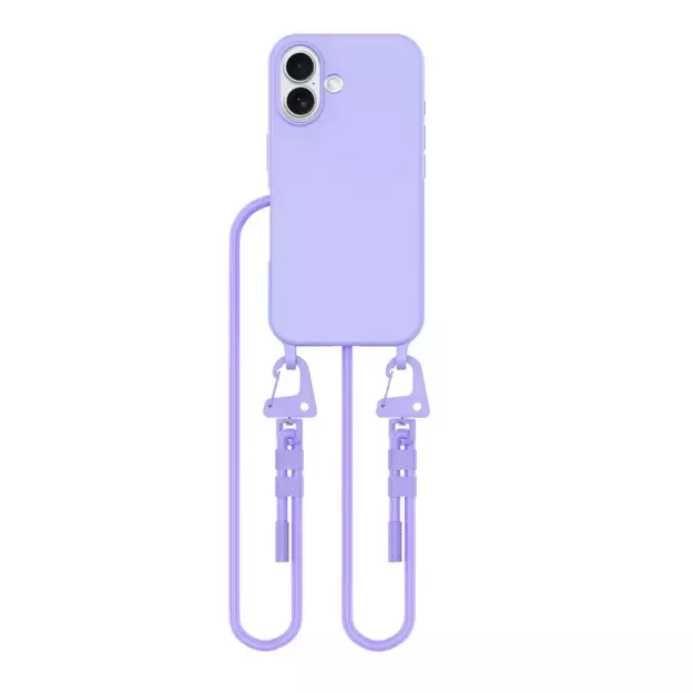 Tech-Protect MagNecklace MagSafe Case with Lanyard for iPhone 16 - Purple 6