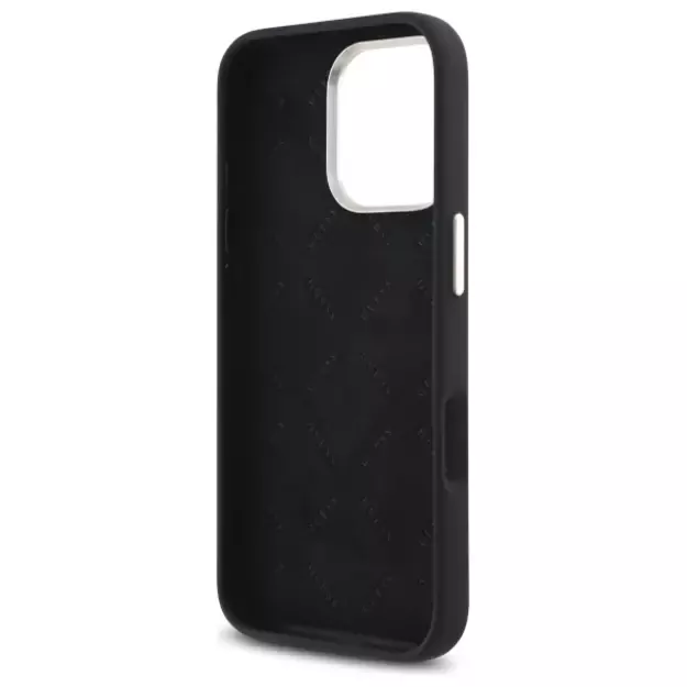 Guess Silicone Logo Strass 4G Case for iPhone 16 Pro - Black 13