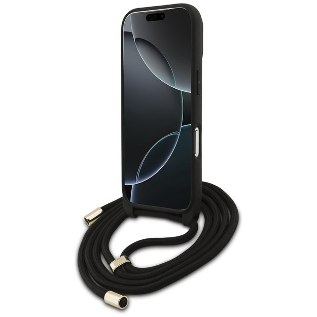 Guess 4G Big Logo Cord Stap Crossbody Case for iPhone 17 Pro - Brown 3