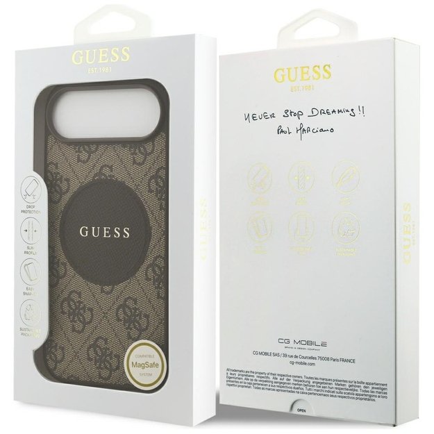 Guess 4G Circle Classic Logo MagSafe case for iPhone Air - brown 7
