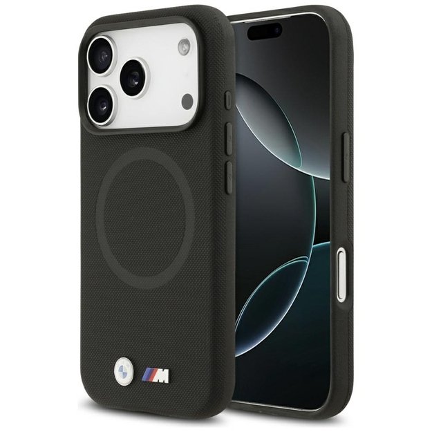 BMW M FW Metal Logo MagSafe Case for iPhone 17 Pro - Black