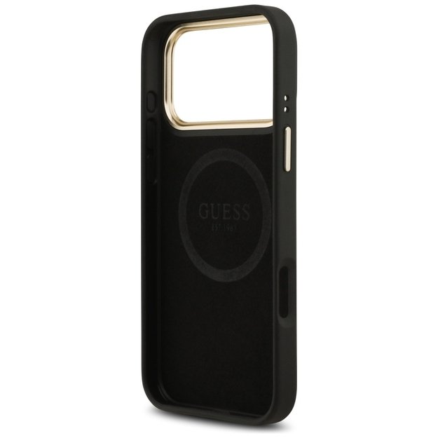 Guess 4G Logo Plate MagSafe Case for iPhone 17 Pro Max - Black 6