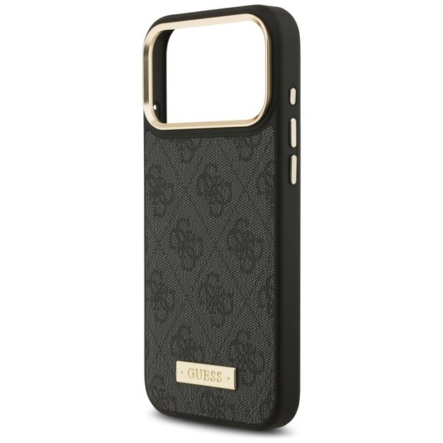 Guess 4G Logo Plate MagSafe Case for iPhone 17 Pro Max - Black 5