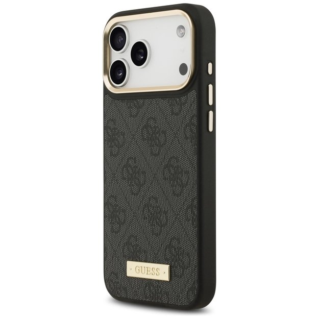 Guess 4G Logo Plate MagSafe Case for iPhone 17 Pro Max - Black 1