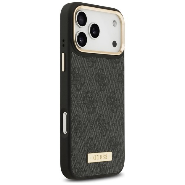 Guess 4G Logo Plate MagSafe Case for iPhone 17 Pro Max - Black 3