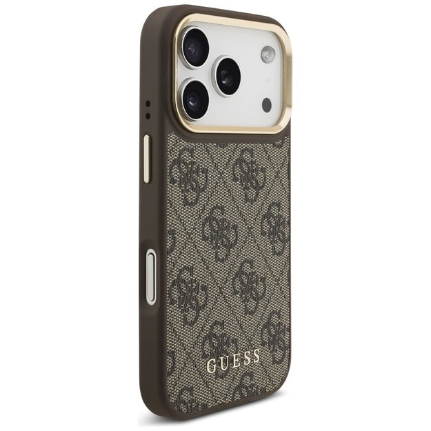 Guess 4G case with Magsafe wallet for iPhone 17 Pro - brown 3
