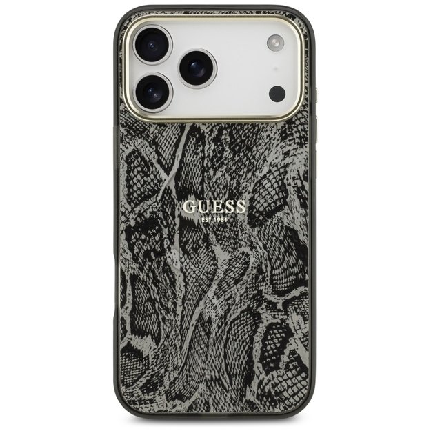 Guess Python Pattern MagSafe Case for iPhone 17 Pro Max - Black 2