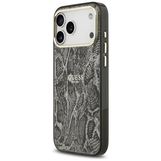 Guess Python Pattern MagSafe Case for iPhone 17 Pro Max - Black 1