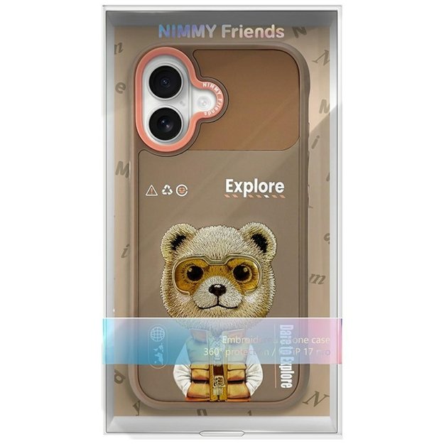 Nimmy Cool&amp Cute 2.0 Bear Case for iPhone 17 - Beige 6