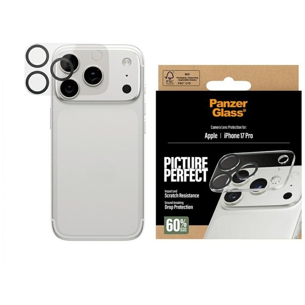 PanzerGlass PicturePerfect Tempered Glass Lens Screen Protector for iPhone 17 Pro