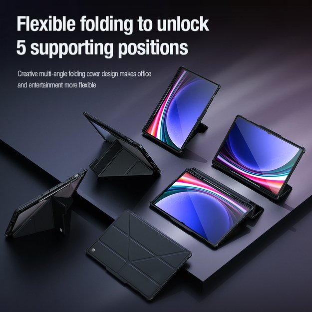 Nillkin Bumper Leather Case Pro case for Samsung Galaxy Tab S9+ - black 7