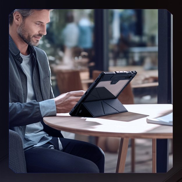 Nillkin Bumper Leather Case Pro case for Samsung Galaxy Tab S9+ - black 12