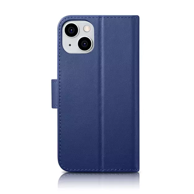 iCarer Wallet Case 2in1 Cover iPhone 14 Plus Anti-RFID Leather Flip Case Blue (WMI14220727-BU) 6