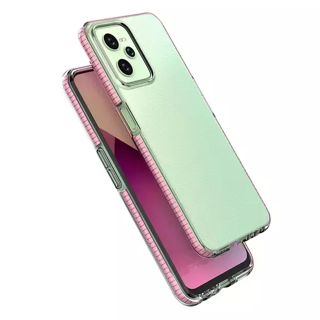 Spring Case case for Realme C35 silicone cover with frame black 6