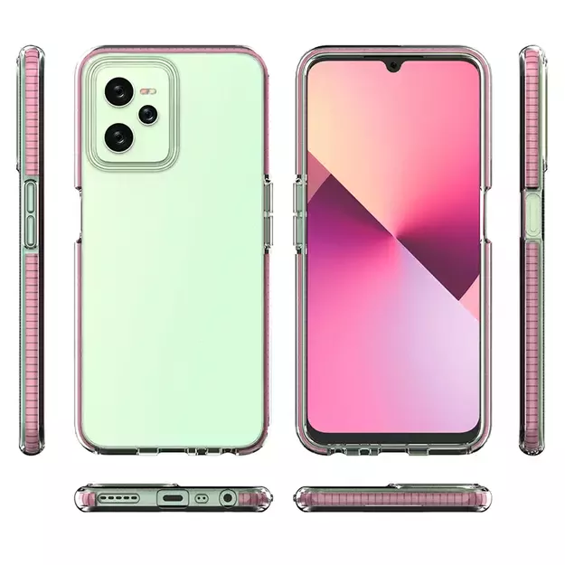 Spring Case case for Realme C35 silicone cover with frame black 4
