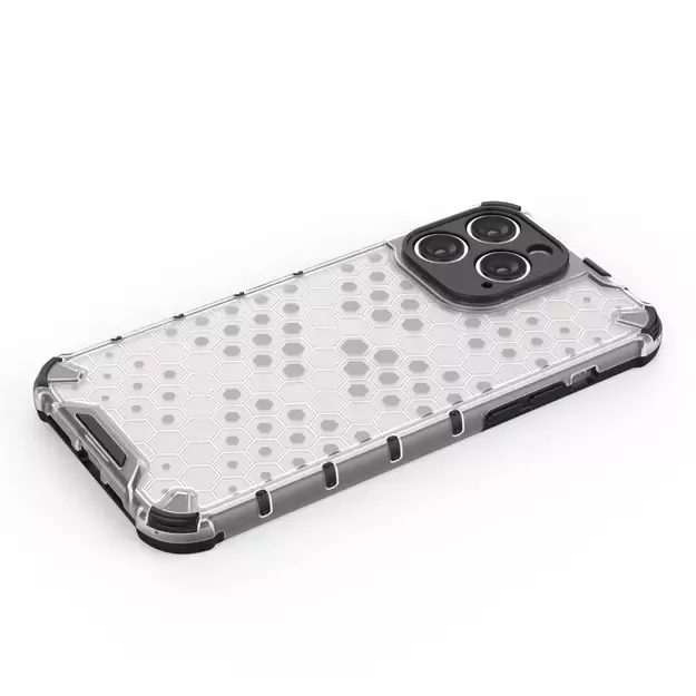 Honeycomb case for iPhone 14 Pro armored hybrid cover black 10