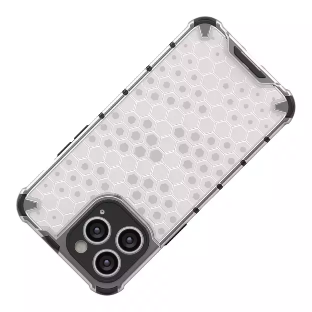 Honeycomb case for iPhone 14 Pro armored hybrid cover black 4