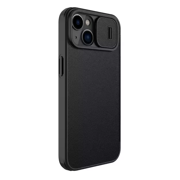 Nillkin Qin Leather Pro Case iPhone 14 Plus Camera Cover Holster Cover Flip Case Black 11