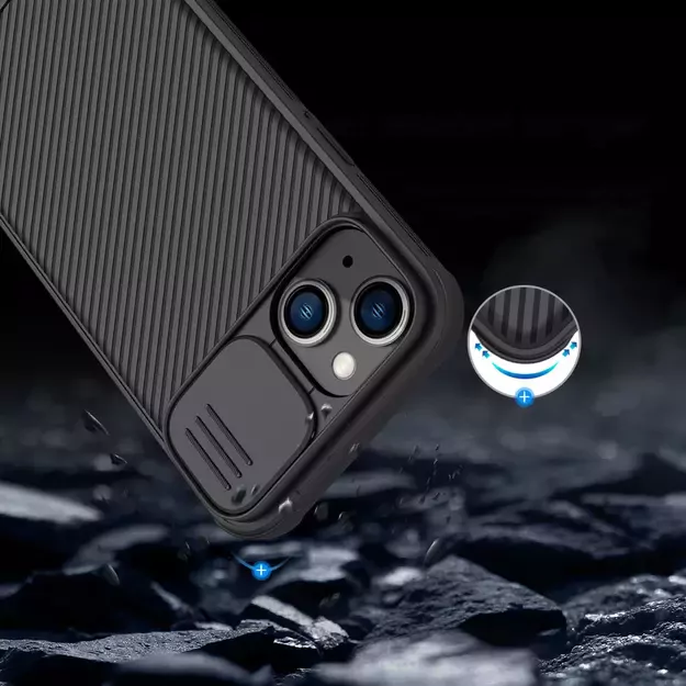 Nillkin CamShield Pro Case iPhone 14 Plus Armor Cover Camera Protector Black 26