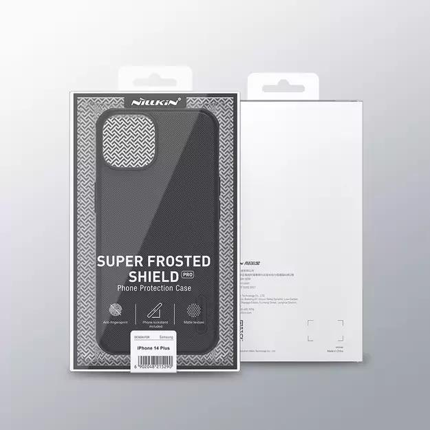 Nillkin Super Frosted Shield Pro case for iPhone 14 Plus back cover black 20