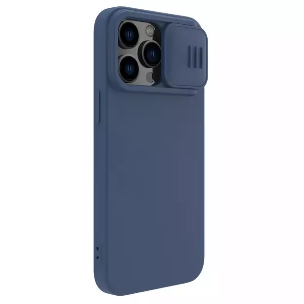 Nillkin CamShield Silky Silicone Case iPhone 14 Pro Max Silicone Cover with Camera Protector Blue 22