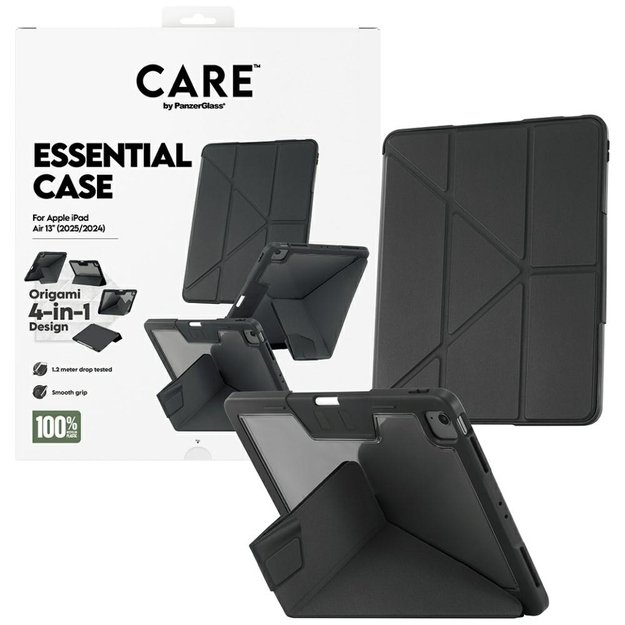 Care by PanzerGlass Y fold case for iPad Air 13&quot  2024 / 2025 - black 3