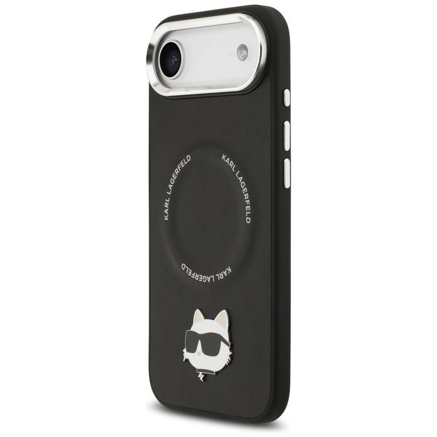 Karl Lagerfeld Choupette Pin MagSafe Case for iPhone Air Black 1
