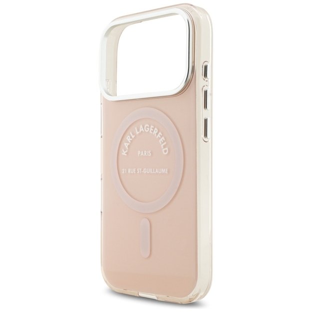 Karl Lagerfeld IML Karl RSG Logo MagSafe Case for iPhone 17 Pro - Pink 5