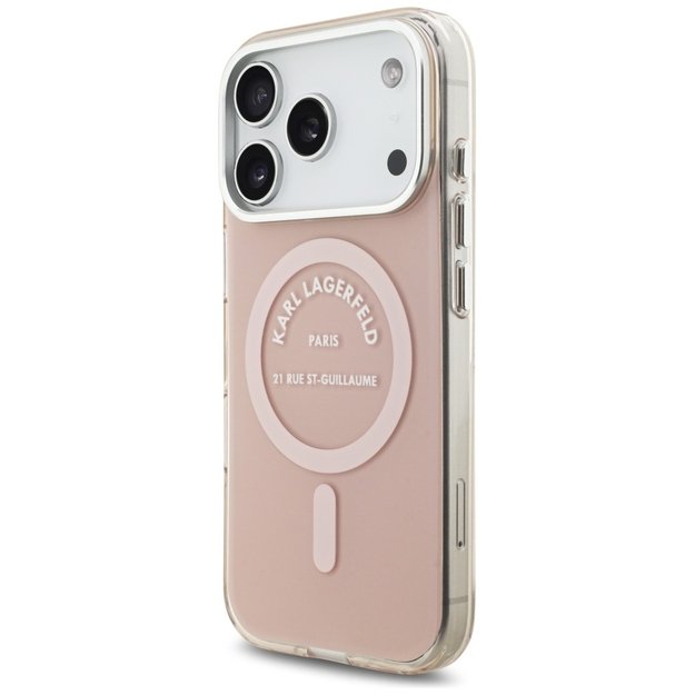 Karl Lagerfeld IML Karl RSG Logo MagSafe Case for iPhone 17 Pro - Pink 1