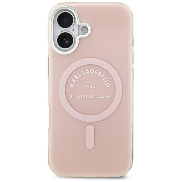 Karl Lagerfeld IML Karl RSG Logo MagSafe Case for iPhone 17 - Pink 2